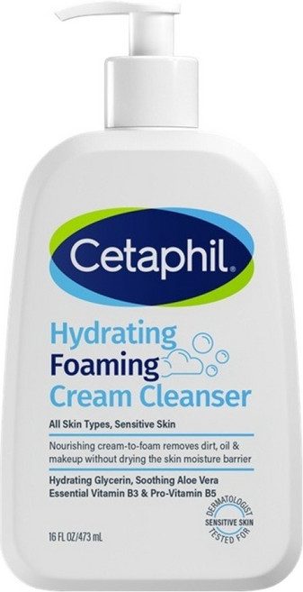 세타필 하이드레이팅 포밍 크림 클렌저, 473ml, 1개