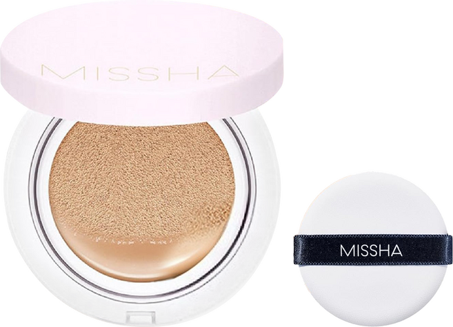 MISSHA 台灣公司貨 清透裸光無瑕氣墊粉餅, NO.23 自然, 1個