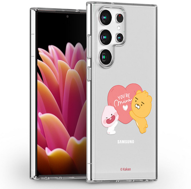 카카오프렌즈 스윗리틀하트 클리어 젤리 휴대폰 케이스