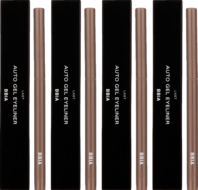 삐아 라스트 오토 젤 아이라이너 0.3g, 05소울브라운, 4개