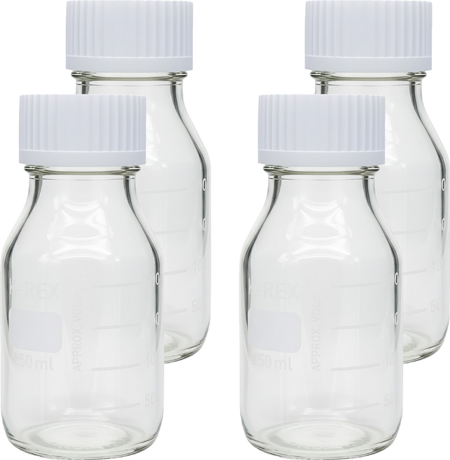 mir 250毫升刻度玻璃瓶, 250ml, 4瓶