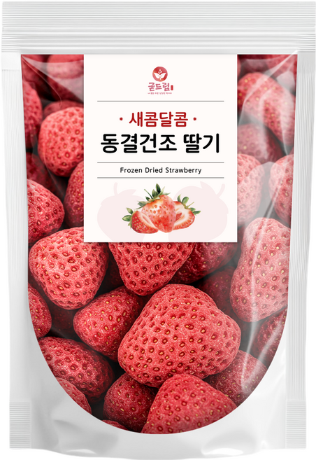 굳드림 동결건조 딸기, 1개, 100g