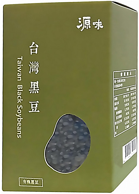 台灣源味本舖 台灣有機黑豆, 400g, 1盒