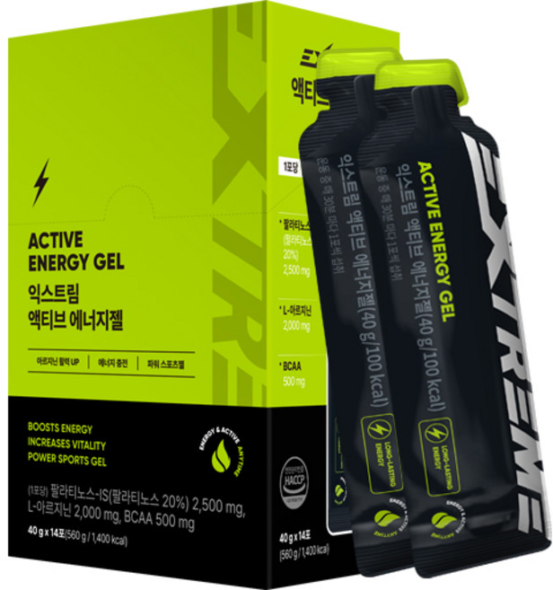 익스트림 액티브 에너지젤, 560g, 1개