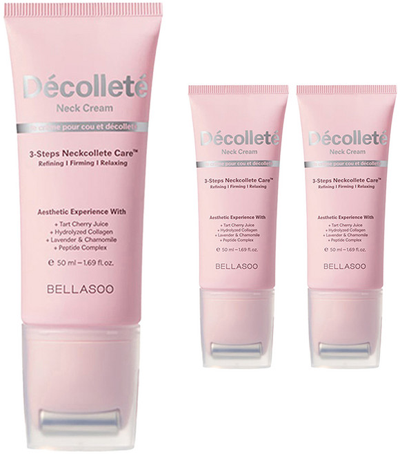 Bellasu Décolleté 頸霜, 3條, 50ml