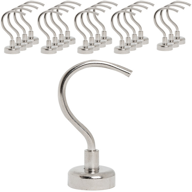 코지파파 초강력 고리 자석 후크 대왕고리형 20mm, 실버, 20개