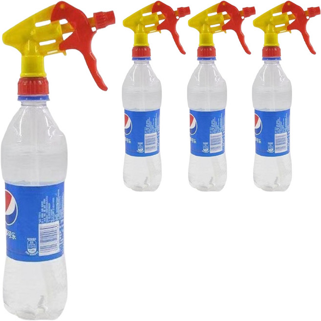 알송이 안뜰 가정용 스프레이 병 헤드, 옐로우 3, 4개