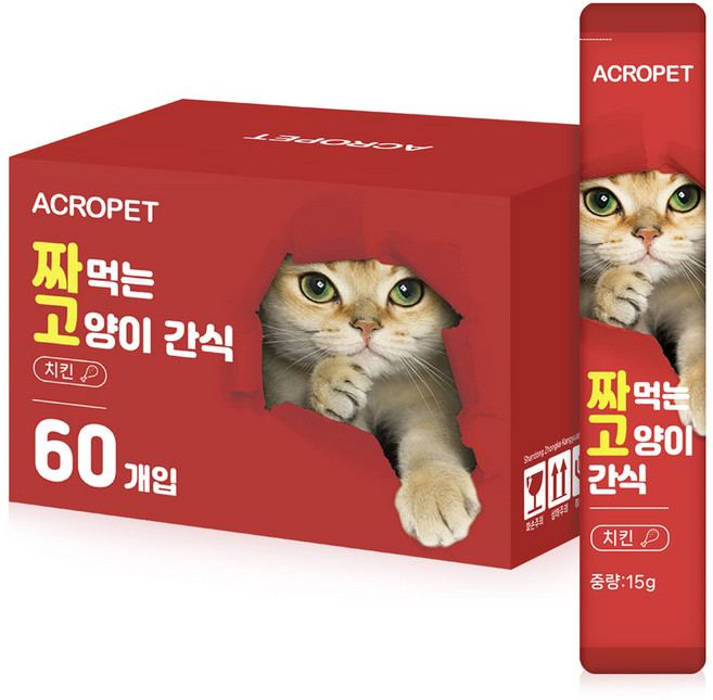 아크로펫 짜먹는 고양이 간식, 치킨, 900g, 1개