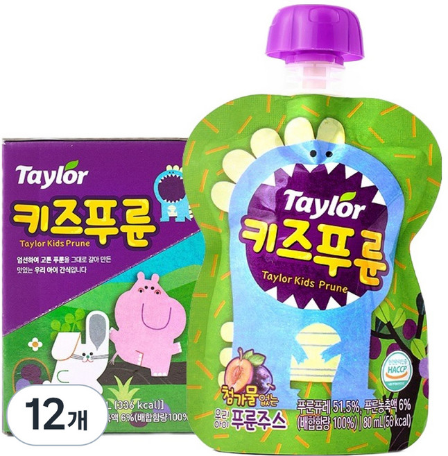 테일러 키즈푸룬, 80ml, 12개