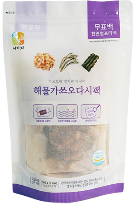 석하 해물가쓰오다시팩, 160g, 1개