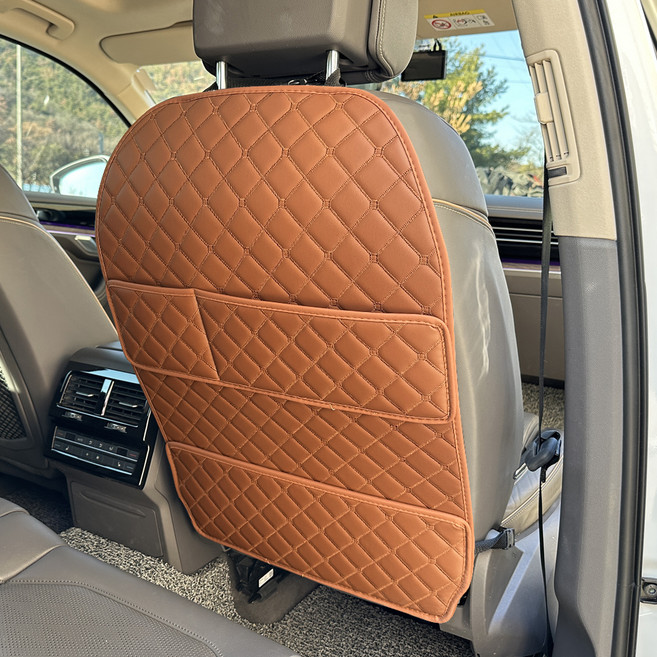 아이빌 퀄팅 킥매트 자동차 시트커버, 하바나브라운, 1개