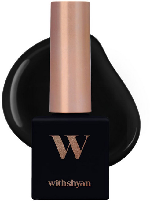 위드샨 프로페셔널 젤 폴리쉬 위드젤, W06 리얼블랙, 10g, 1개