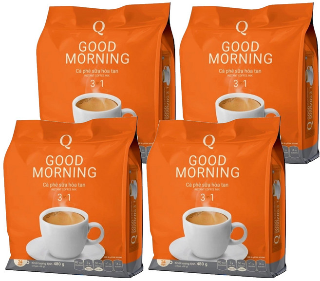 굿모닝 3in1 인스턴트 믹스커피, 24개입, 4개, 20g