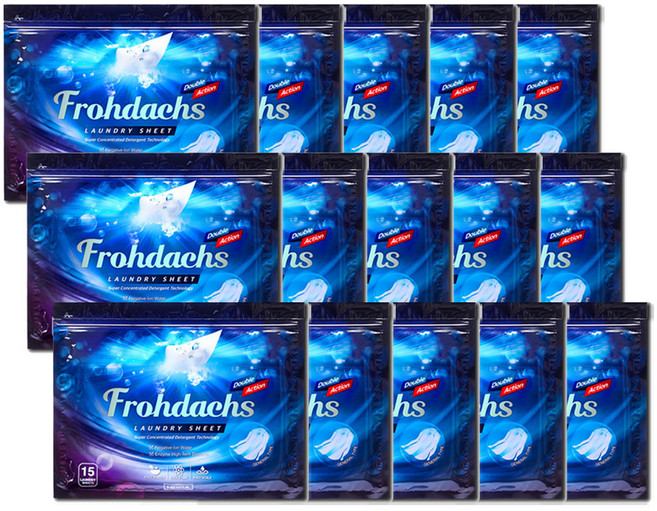 프로닥스 고농축 더블액션 시트세제, 15개입, 15개