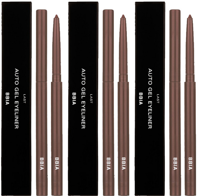 삐아 라스트 오토 젤 아이라이너 0.3g, 03로즈브라운, 3개