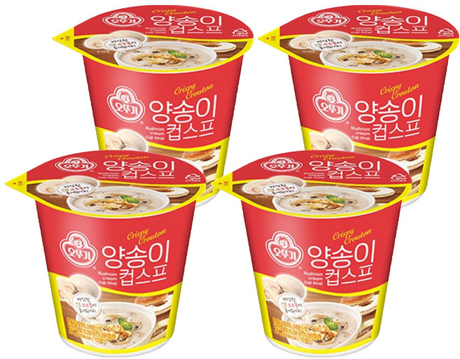 오뚜기 양송이 컵 스프, 27g, 4개