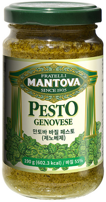 만토바 바질 페스토 제노베제, 190g, 1개