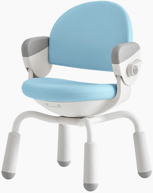 생활지음 아동용 루다 높이조절 의자 4LEGS, 스카이블루