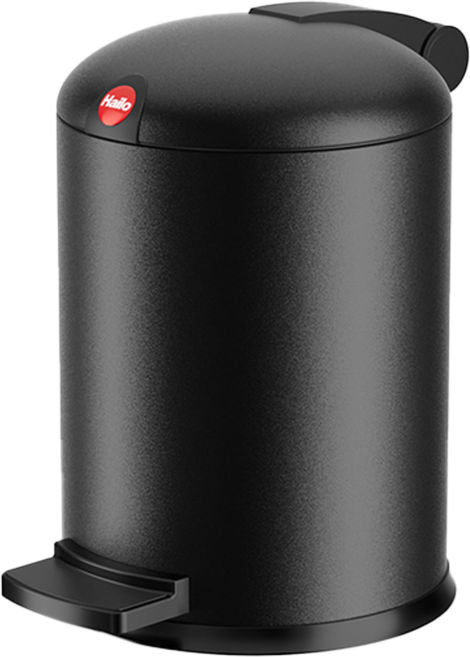 Hailo Design 垃圾桶 S 1kg 4L, 消光黑