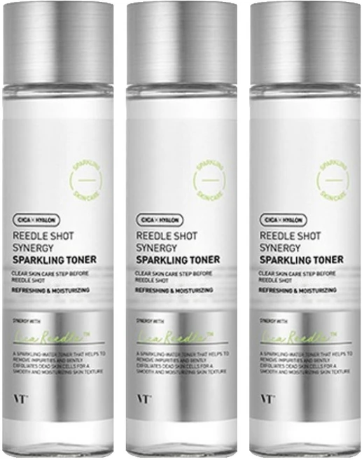브이티코스메틱 리들샷 시너지 스파클링 토너, 150ml, 3개 - 쿠팡