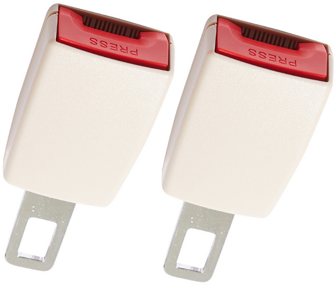 메이튼 스탠다드M 안전벨트 연장 클립, 베이지, 2개