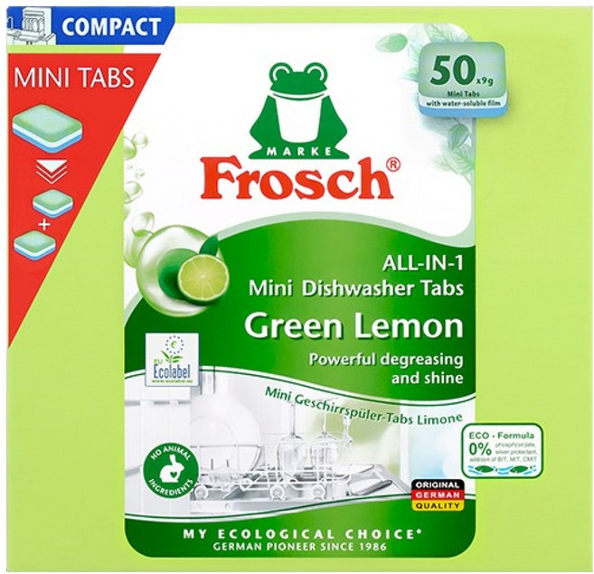 프로쉬 식기 세척기 세제 그린레몬 50p, 450g, 1개