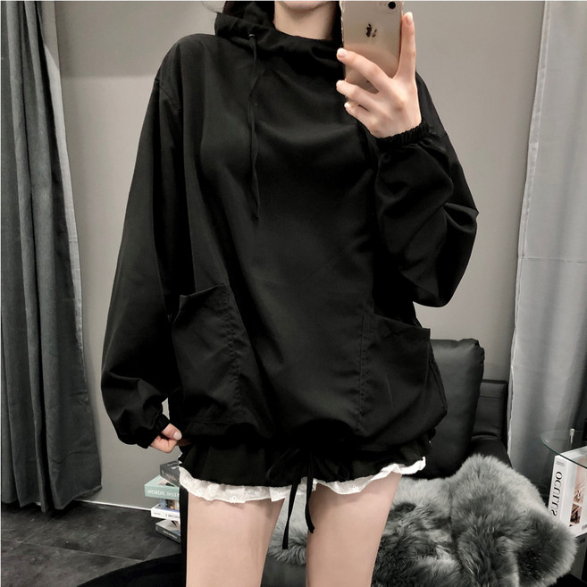 PEONIST Oversize防風風衣連帽T恤