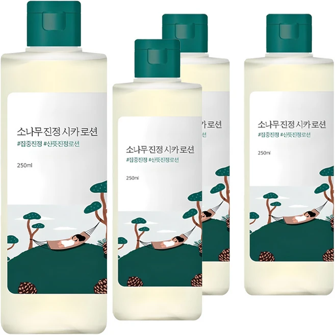 라운드랩 소나무 진정 시카 로션, 250ml, 4개 - 쿠팡