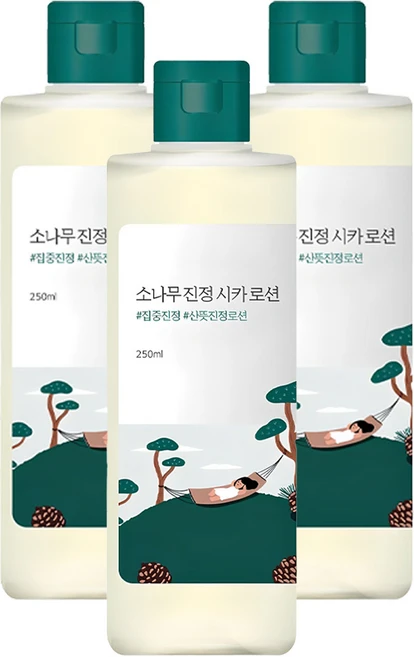 라운드랩 소나무 진정 시카 로션, 250ml, 3개 - 쿠팡