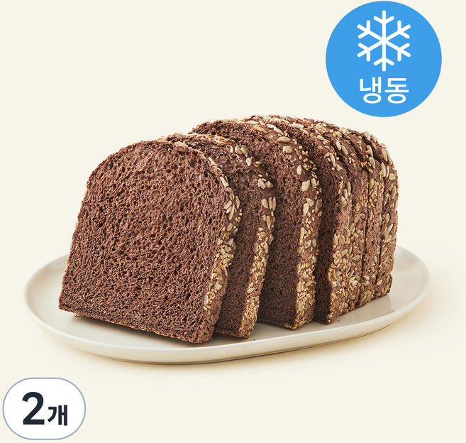 브로드카세 발효종 카카오 통밀식빵, 550g, 2개