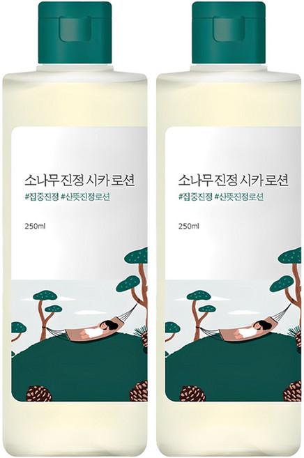 라운드랩 소나무 진정 시카 로션, 250ml, 2개