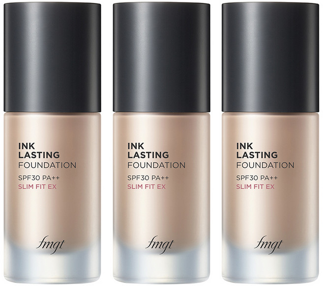 fmgt 잉크래스팅 리퀴드 파운데이션 슬림핏 이엑스 30ml, V203 내추럴베이지, 3개