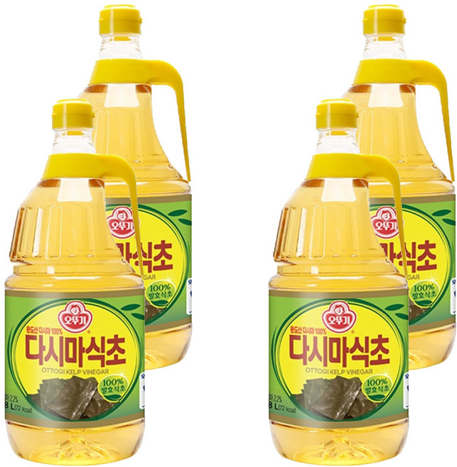 오뚜기 다시마식초, 1.8L, 4개