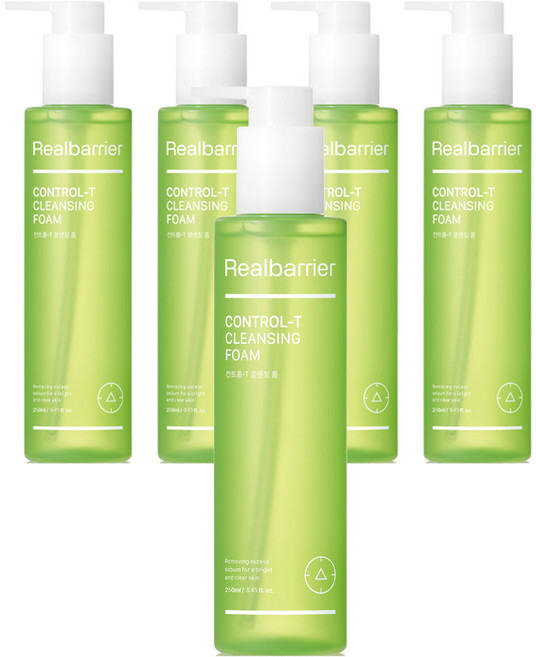 리얼베리어 컨트롤 T 클렌징폼, 250ml, 5개