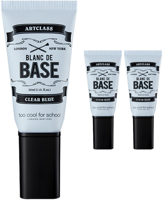 투쿨포스쿨 아트클래스 블랑 드 메이크업 베이스 30ml, 1호 클리어 블루, 3개
