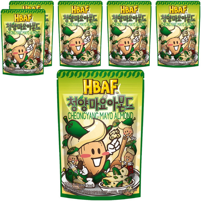 바프 청양마요 아몬드, 120g, 6개