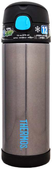 THERMOS 膳魔師 直飲式保溫瓶, 黑色, 470ml, 1個