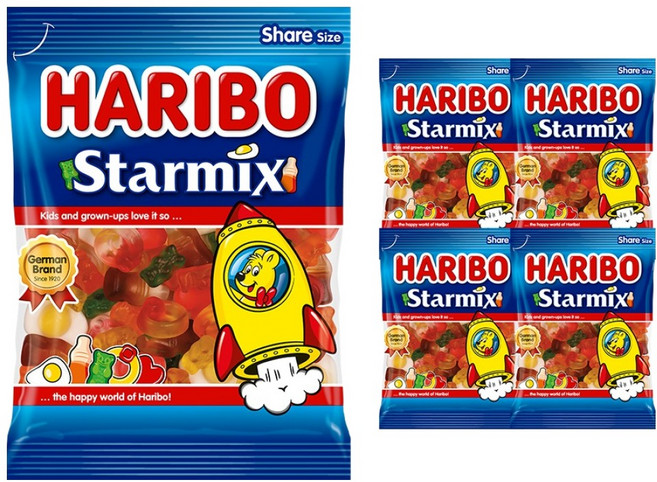 HARIBO 綜合之星軟糖, 200g, 5個