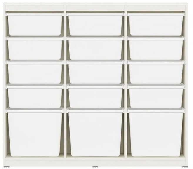 한샘 샘키즈 수납장 1305 모던 방문설치, 화이트, 5단