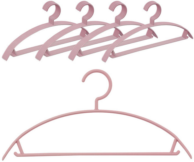 생활공식 어깨뿔방지 옷걸이, 핑크, 20개