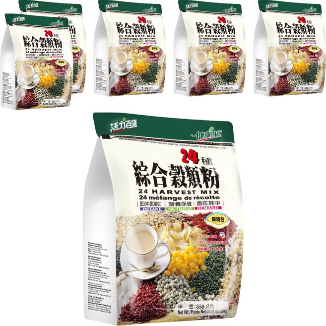 健康時代 24種綜合榖類粉 無糖, 850g, 6包