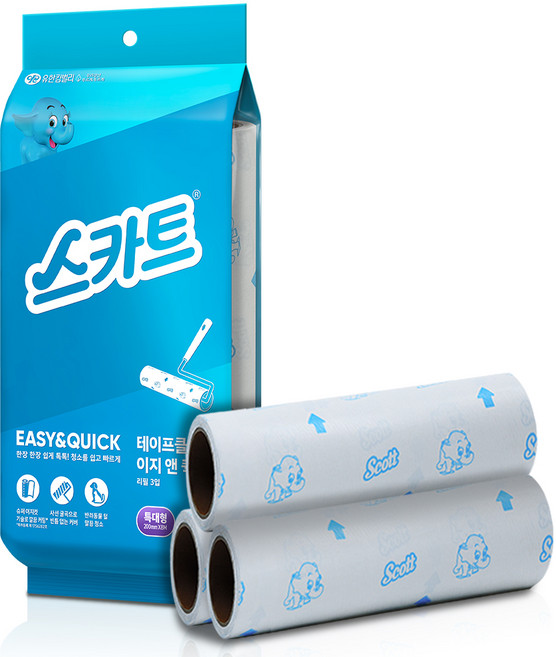 스카트 테이프클리너 이지 앤 퀵 리필 3p, 1개