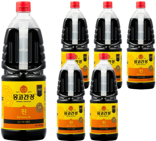 몽고간장 진, 1.8L, 6개