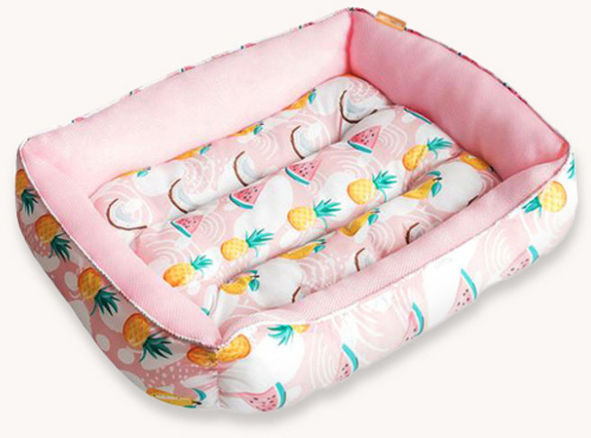 리스펫 반려동물 아이스 쿨방석, 핑크, 1개