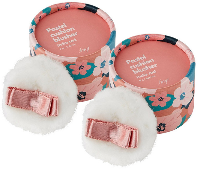 더페이스샵 파스텔 쿠션 블러셔 6g, 07 인디아레드, 2개
