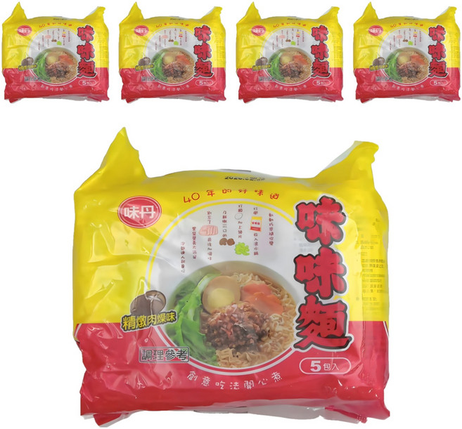 味丹 味味麵 精燉肉燥湯麵 78g, 25包