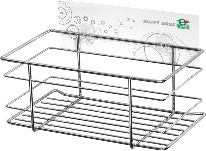 家而適 衛浴收納置物架 免釘免鑽 高承重 穩固耐用, 銀色, 1個