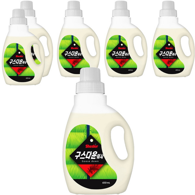 쉬슬러 구스다운워시 전용 세탁세제 본품, 650ml, 6개