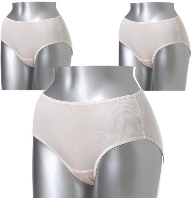 KerriLucy 基本款素色嫘縈內褲 3入, 膚色