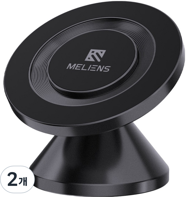 멜리언스 맥세이프 월마운트 프로 휴대폰 마그네틱 링홀더 거치대, 블랙, 2개